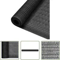 The Living Store Brise-vue pour clôture anthracite 2 x 50 m HDPE 195 g/m²