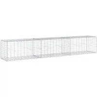 vidaXL Gabion avec couvercle 300x50x50 cm Fer galvanisé