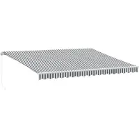 vidaXL Store manuel anthracite & blanc 450x350 cm
