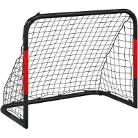 Syfax But de football avec filet rouge et noir 90x48x71 cm acier