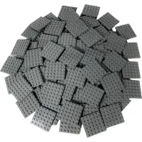 LEGO 6x6 Panneaux de construction Gris foncé - 3958 NOUVEAU Quantité 10x