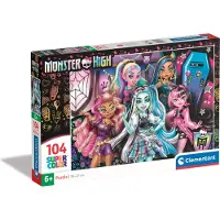 Clementoni puzzle 104 pièces SuperKolor Monster High 25782