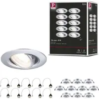 Paulmann Lampe à encastrer, set de 10, orientable