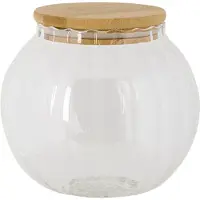 Clayre & Eef Bocal à provisions Ø 13x14 cm Verre