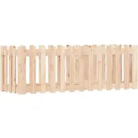 vidaXL Lit surélevé Design clôture à lattes 150x50x50 cm Pin massif
