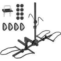 Vevor Porte-Vélos pour 2 Vélos Porte-Bagages sur Attelage Capacité de Charge Maximale de 72,6 kg Compatible avec Receveurs de 50 mm pour Voitures SUV Camping-car Caravane Camion Voyage Déplacement