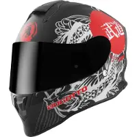 Bogotto Casque H151 Shinee, blanc/rouge, XL