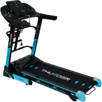 Thunder Tapis de course REACT-DS-BLACK 126x45cm 18km/h FitShow pliable LCD