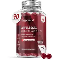 WeightWorld Complément alimentaire Gummies au vinaigre de cidre de pomme, 90 gummies