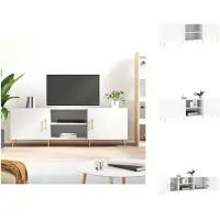 vidaXL Armoire TV Blanc 150x30x50 cm Bois composite - Meuble TV