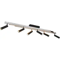 TRIO Luminaires Plafonnier ZENO BHT 180x23x8,50 cm gris Plafonnier