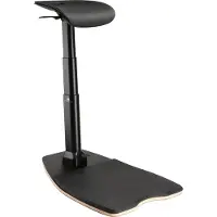 Macleans Chaise de bureau ergonomique multifonctionnelle pour travailler en position debout ou assise Tabouret de bureau Max. 125kg Hauteur réglable de 615mm à 1180mm Homeoffice