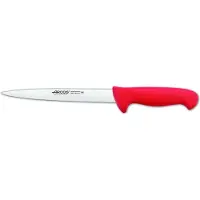 Arcos Couteau à fileter couleur - Prof 295222 en acier inoxydable Nitrum et mangue ergonomique rouge polypropylène et 19 cm de lame, vitrine