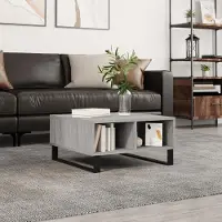 Prolenta Maison Exclusive - Table basse Gris Sonoma 60x60x30 cm Matériau dérivé du bois