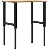 Syfax Établi 80x60x(71,5-98) cm bois de chêne massif