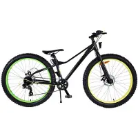 Volare Vélo enfant Gradient - Garçons - 26 pouces - Noir Jaune Vert - 7 vitesses - Prime Collection