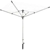 Leifheit LinoLift 500 Séchoir Parapluie 50 Mètres + Douille de Fixation