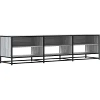Syfax Meuble TV sonoma gris 180x40x46 cm bois d'ingénierie