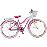 Volare Vélo enfant Lovely - Fille - 26 pouces - Rose - Deux freins à main
