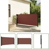 The Living Store Store latéral extensible brun 100x500 cm