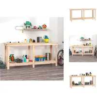 vidaXL Etabli 180x50x80 cm pin massif - Etablis