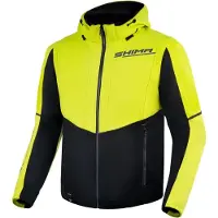SHIMA Daybreaker Jaune Noir Blouson Capuche Taille 2XL