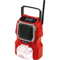 Einhell Radio sans fil de chantier – TC-RA 18 Li BT-Solo – Bluetooth – AM/FM – Power X-Change