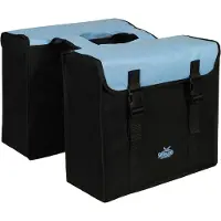 Polydaun Sacoche vélo Greenlands - Double sacoche vélo - 34 litres - Noir-Bleu