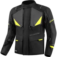 SHIMA Runner Imperméable Noir Jaune Blouson Textile Taille S