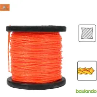Flo Fil de fauche silencieux, fil de coupe, carré 2,0 mm x 90 m