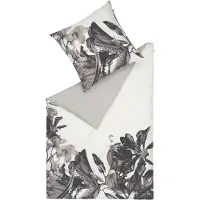 Schöner Wohnen Kollektion SCHÖNER WOHNEN-Collection Satin Parure de lit AMALIA Gris 155 x 220 cm