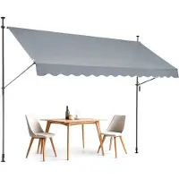 Vevor Auvent de terrasse rétractable 350 x 120 cm