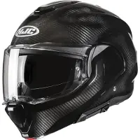 HJC F100 Carbon Solid Noir Casque Modulable Taille 2XL