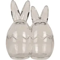 Clayre & Eef Pot en verre uf 14x8x17 cm Verre transparent