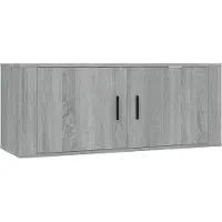 vidaXL Armoire TV murale Gris Sonoma 100x34,5x40 cm