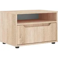 Syfax Meuble TV VISNES chêne sonoma 60x40x38 cm bois d'ingénierie