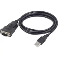 24hShop UAS-DB9M-02 serial cable Black 1.5 m USB Type-A DB-9