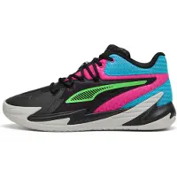 Puma DAGGER, Taille:44.5 (UK 10), Coleurs:Black-Fluro Pink Pes