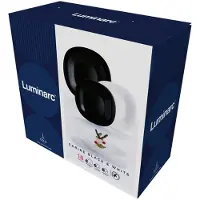 Luminarc Service de table blanc et noir 18 pièces