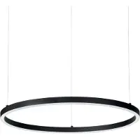 Ideal Lux Suspension moderne Oracle Aluminium-Plastique Noir Led 32W 3000K