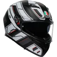 AGV K3 Casque intégral Rivia Mat-Noir / Blanc L