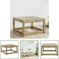 The Living Store Tabouret de jardin en pin imprégné