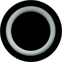 Eko-Light Luminaire circulaire LED pour escaliers noir et blanc 0,6W Oti Max