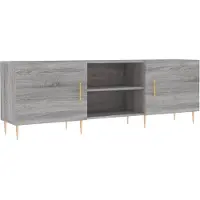 Syfax Meuble TV sonoma gris 150x30x50 cm bois d'ingénierie