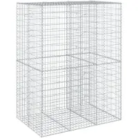 vidaXL Gabion avec couvercle 150x100x200 cm Fer galvanisé