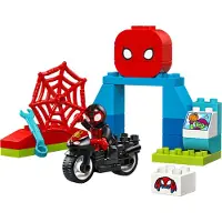 LEGO DUPLO Marvel Spins Motorcycle Adventure Fantasy Playset bas sur Spidey et ses incroyables amis mission tlvise Build-and-Rebuild Toddler