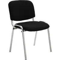 CLP Chaise visiteur Ken chrome tissu
