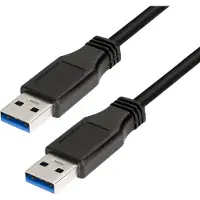 Logilink CU0039 Câble USB 3.0, USB-A - USB-A mâle, 2,0 m,noir
