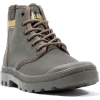 Palladium Pampa Hi Wax Major Marron Bottes