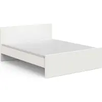 CBA Clyde lit double - 160x200cm - blanc
